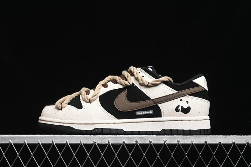 All categories Nk SB Dunk series Nk SB Dunk Low Low-top sneakers Nk Dunk Low TMS Little Red Panda Dopamine Mocha Chinese style splash-ink old deconstruction Low-top casual sneakers DD1391-100